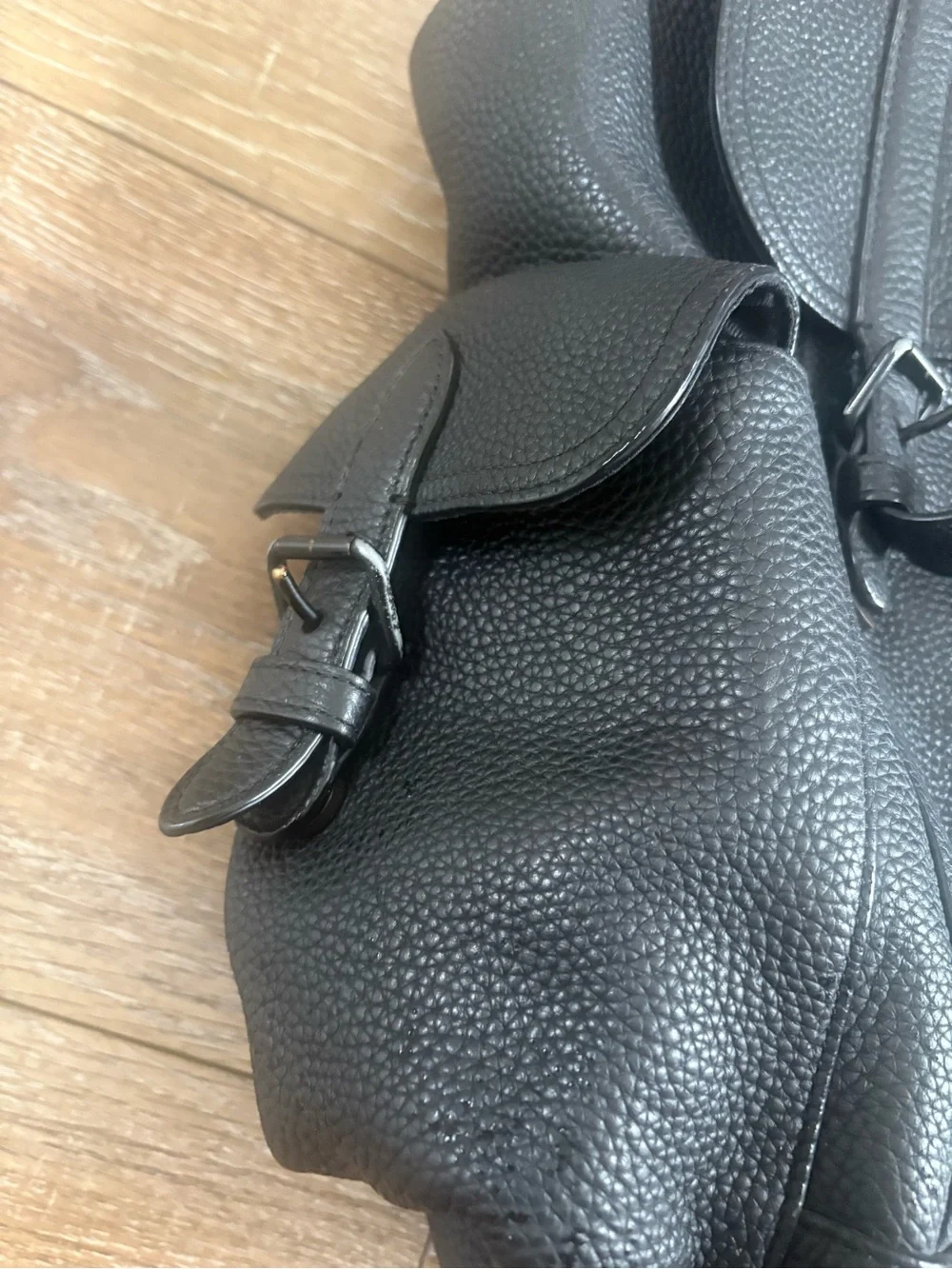 Coach Black Pebbled Leather Men's Backpack Hudson